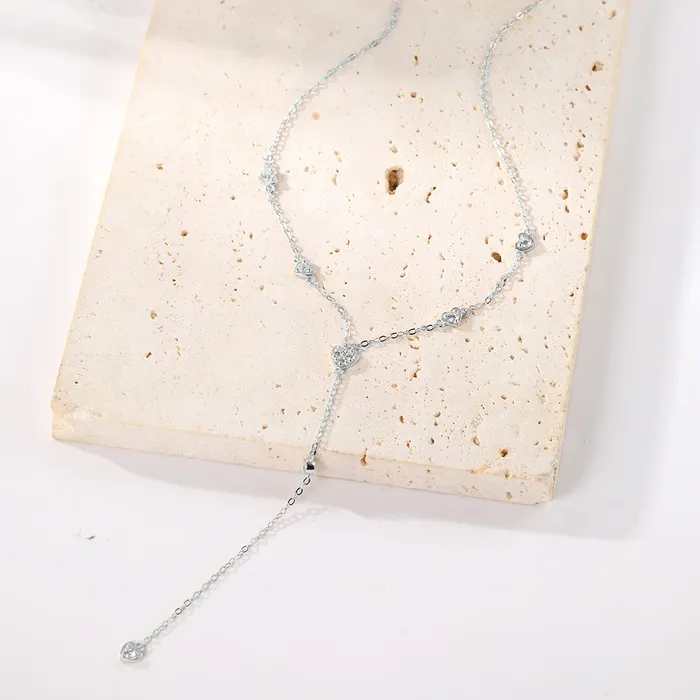 Cherish Y Chain Necklace Sterling Silver Gold Hey Happiness Necklaces Cherish Y Chain Necklace Sterling Silver Gold Hey Happiness Necklaces