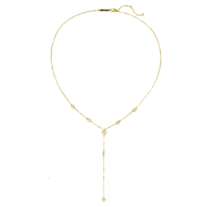 Cherish Y Chain Necklace Sterling Silver Gold Hey Happiness Necklaces Cherish Y Chain Necklace Sterling Silver Gold Hey Happiness Necklaces