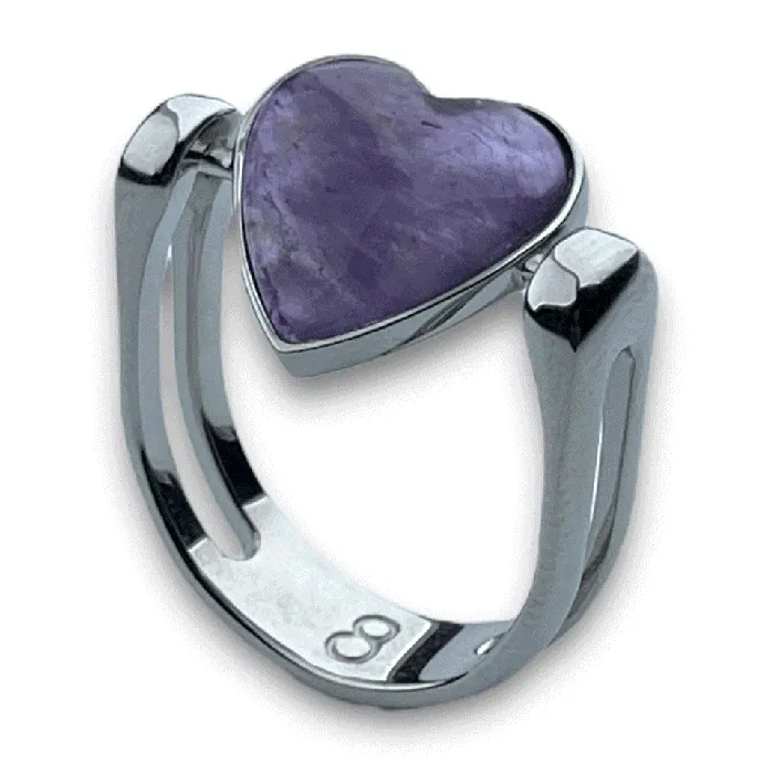 CONQUERing HeartShaped Crystal Fidget Ring Rings