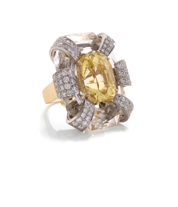 Crystal Cascade Ring David Webb Rings