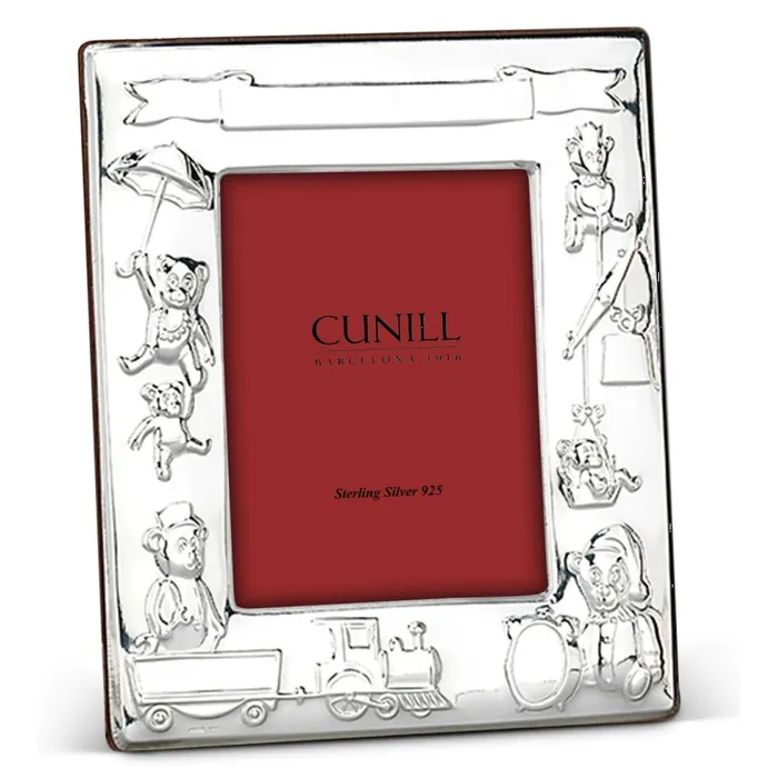Cunill Necklaces Cunill 925 Sterling Teddy Train 3x5 Picture Frame