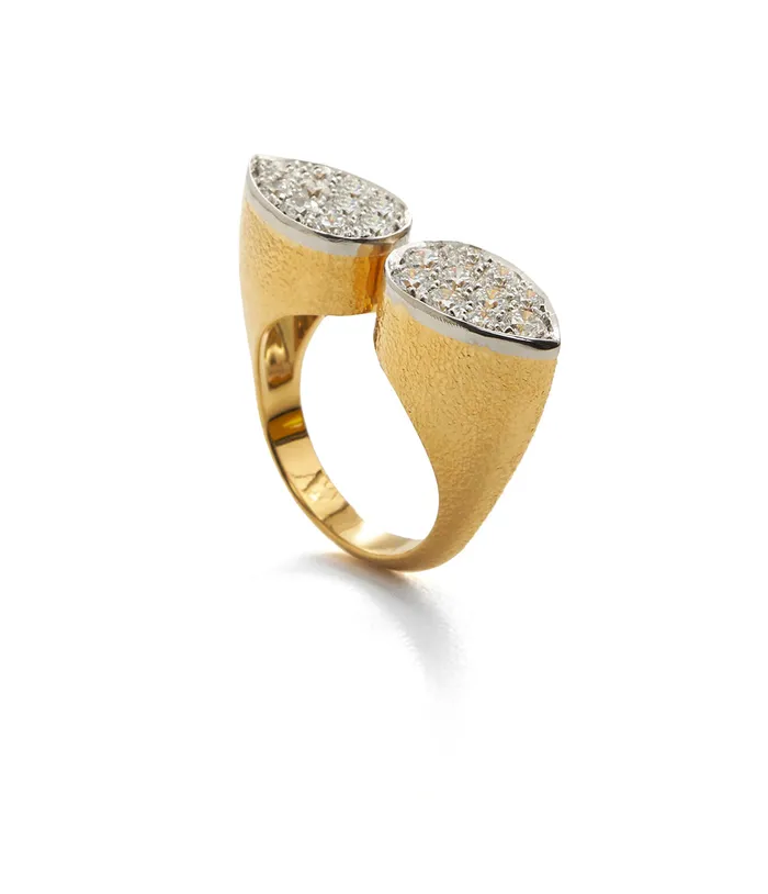Double Pear Ring David Webb Rings