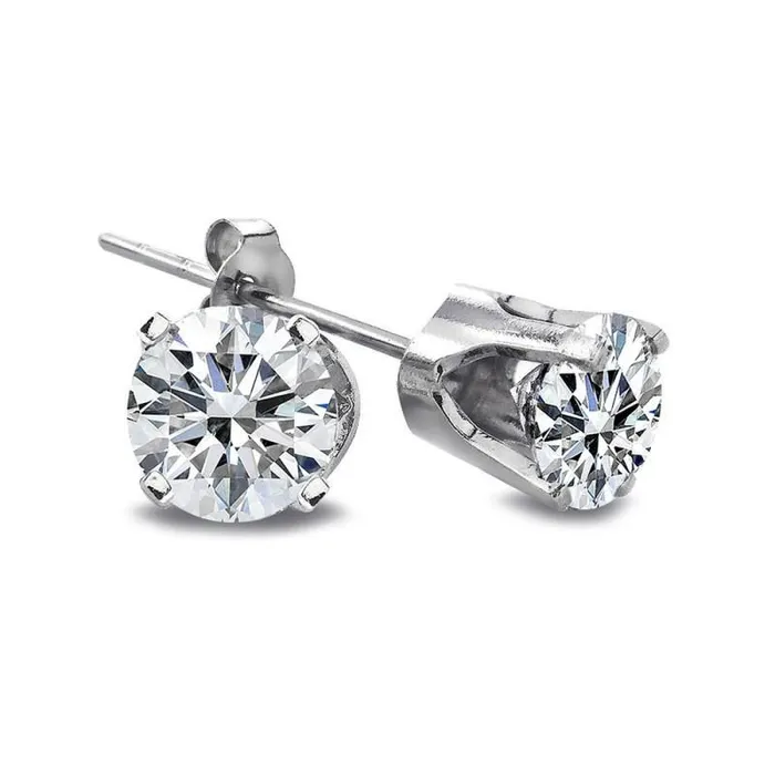 Earrings GB 120 Carats Stud Natural Earth Mined Diamond Earring Ladies Gold Fine Jewelry Earrings GB 120 Carats Stud Natural Earth Mined Diamond Earring Ladies Gold Fine Jewelry