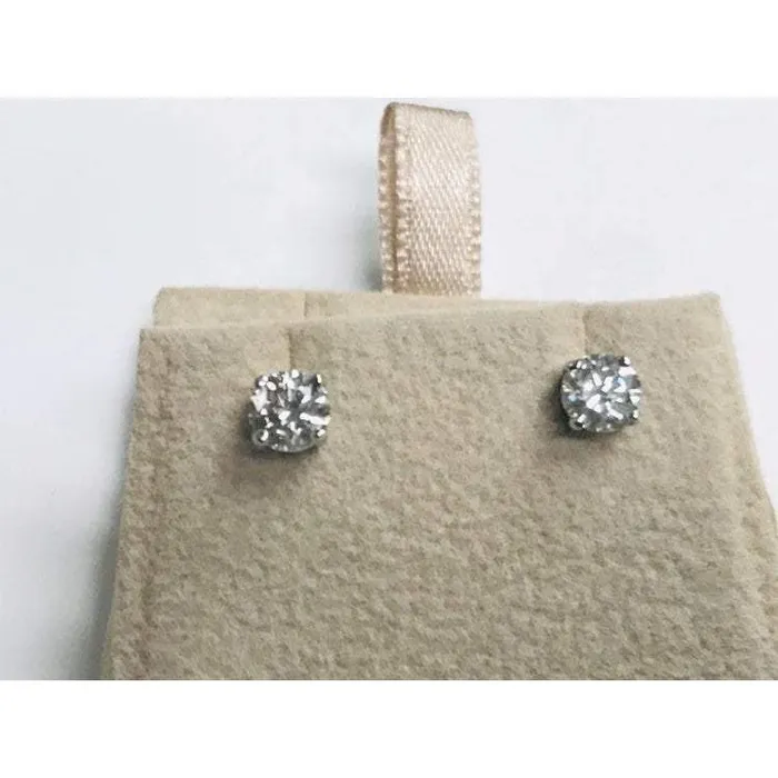 Earrings GB Natural Earth Mined Diamond Stud Earrings 1 Carat