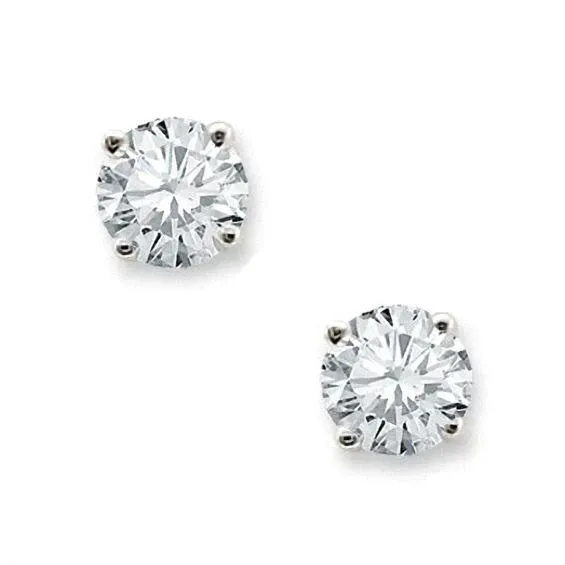 Earrings GB Prong Set Natural Earth Mined Diamond 3 Carats Stud Earrings White Gold Jewelry Earrings GB Prong Set Natural Earth Mined Diamond 3 Carats Stud Earrings White Gold Jewelry