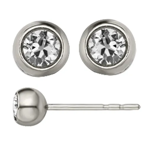 Earrings HarryChadEntcom 2 Ct Mined Diamond Stud Earrings Round Old Cut Bezel Set Earrings HarryChadEntcom 2 Ct Mined Diamond Stud Earrings Round Old Cut Bezel Set