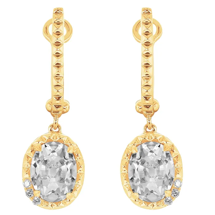 Earrings HarryChadEntcom Genuine Natural Earth Mined Diamond Halo Drop Earrings Yellow Gold Oval Old Mine Cut 750 Carats Earrings HarryChadEntcom Genuine Natural Earth Mined Diamond Halo Drop Earrings Yellow Gold Oval Old Mine Cut 750 Carats
