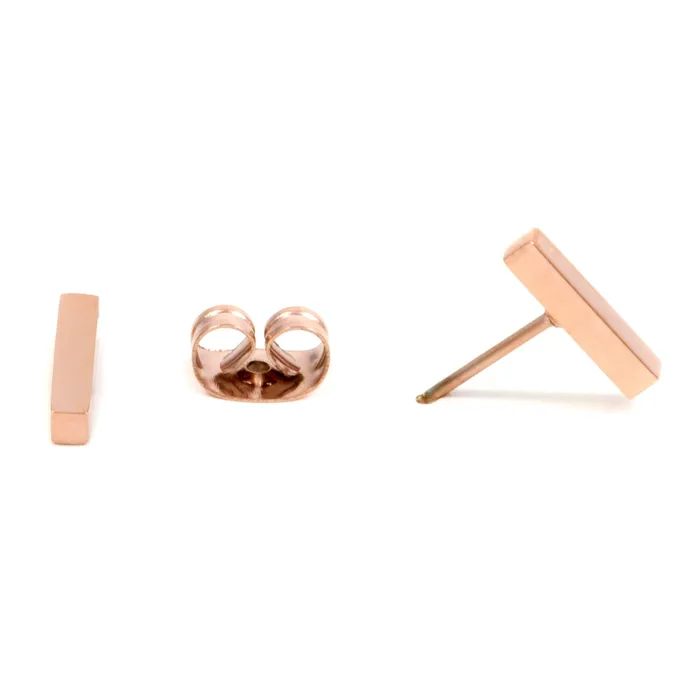 Earrings Hey Happiness Modern Lines Earrings in Rose Gold