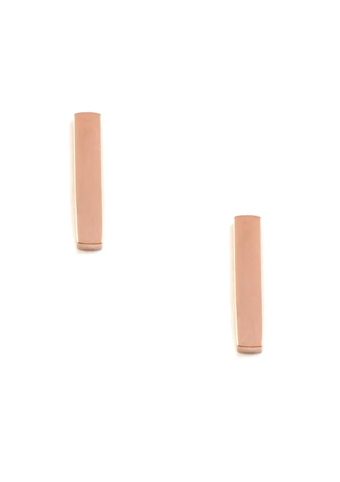 Earrings Hey Happiness Modern Lines Earrings in Rose Gold Earrings Hey Happiness Modern Lines Earrings in Rose Gold