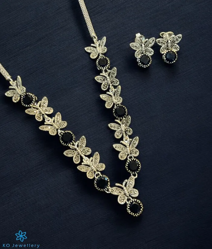 Earrings Marcasite The Exquisite Butterfly Silver Marcasite Necklace Earrings