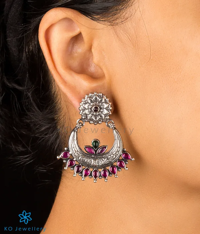 Earrings Silversmith The Param Silver Chand Bali EarringsOxidised