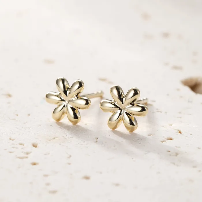 Emerging Stud Earrings 9K Gold Hey Happiness Earrings Emerging Stud Earrings 9K Gold Hey Happiness Earrings