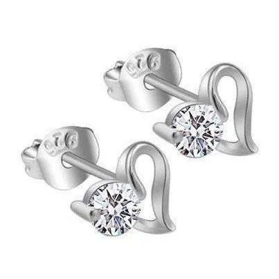 GB 1 Carat Natural Earth Mined Diamond Stud Earrings White Gold 14K Earrings GB 1 Carat Natural Earth Mined Diamond Stud Earrings White Gold 14K Earrings