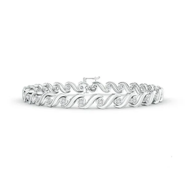 GB Bracelets 375 Carats Round Cut Real Natural Earth Mined Diamond Tennis Bracelet Solid White Gold 14K GB Bracelets 375 Carats Round Cut Real Natural Earth Mined Diamond Tennis Bracelet Solid White Gold 14K