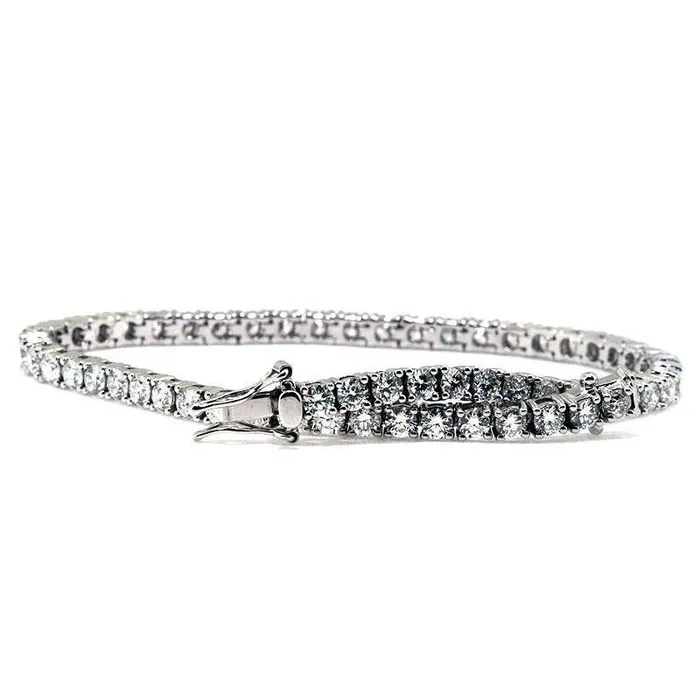 GB Bracelets Real Natural Earth Mined Diamond Tennis Fine Bracelet Round Cut 360 Carats White Gold 14K GB Bracelets Real Natural Earth Mined Diamond Tennis Fine Bracelet Round Cut 360 Carats White Gold 14K