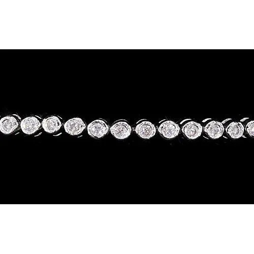 GB Bracelets Tennis Natural Earth Mined Diamond Bracelet 4 Carats Bezel Set Jewelry F Vs1 GB Bracelets Tennis Natural Earth Mined Diamond Bracelet 4 Carats Bezel Set Jewelry F Vs1