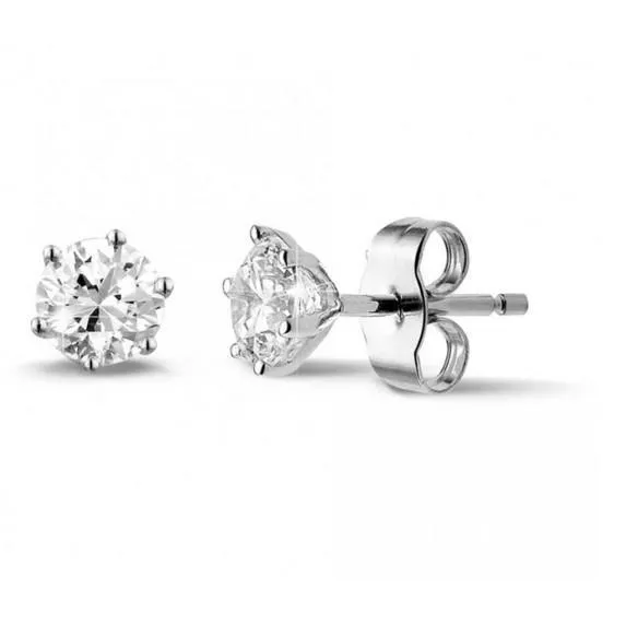 GB Earrings 4 Carats Sparkling Natural Earth Mined Diamonds Women Studs Earrings 14K White Gold GB Earrings 4 Carats Sparkling Natural Earth Mined Diamonds Women Studs Earrings 14K White Gold