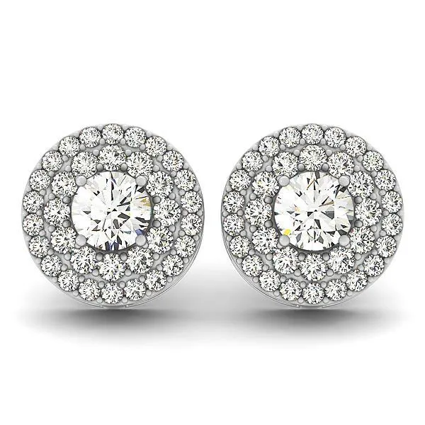 GB Earrings 570 Carats Sparkling Round Pave Natural Earth Mined Diamonds Lady Stud Halo Earrings GB Earrings 570 Carats Sparkling Round Pave Natural Earth Mined Diamonds Lady Stud Halo Earrings