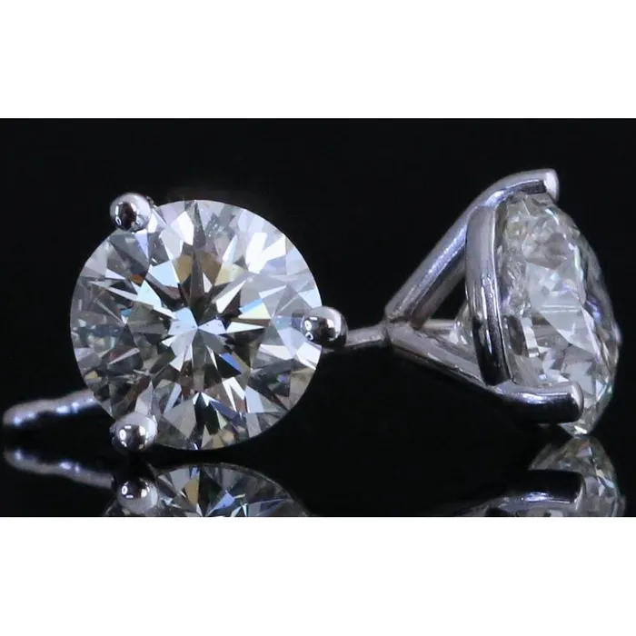 GB Earrings Natural Earth Mined Diamond Stud Earrings 2 Ct Solid White Gold 14K GB Earrings Natural Earth Mined Diamond Stud Earrings 2 Ct Solid White Gold 14K
