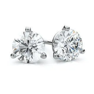GB Earrings Natural Earth Mined Diamond Stud Earrings 35 Ct Solid White Gold 14K GB Earrings Natural Earth Mined Diamond Stud Earrings 35 Ct Solid White Gold 14K