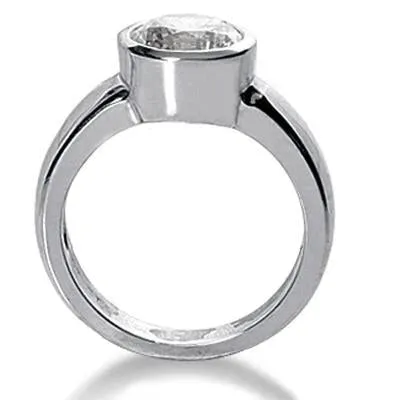 GB Rings 150 Ct Natural Earth Mined Diamond Solitaire Engagement Ring White Gold