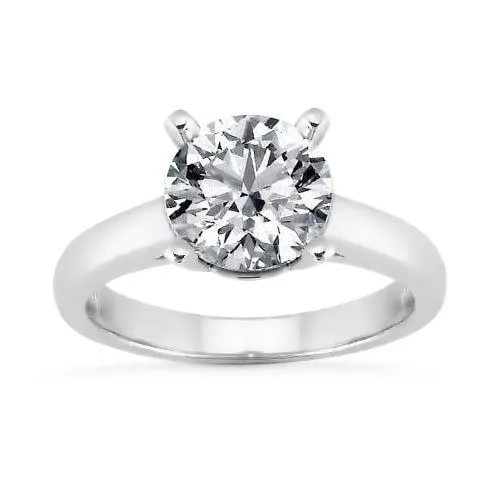 GB Rings 2 Ct Round Natural Earth Mined Diamond Women Wedding Solitaire Ring GB Rings 2 Ct Round Natural Earth Mined Diamond Women Wedding Solitaire Ring