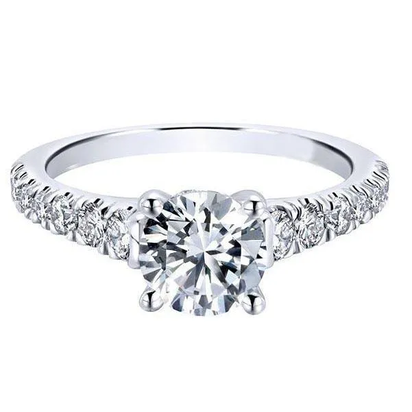 GB Rings 355 Carats Round Natural Earth Mined Diamond Engagement Ring White Gold 14K GB Rings 355 Carats Round Natural Earth Mined Diamond Engagement Ring White Gold 14K