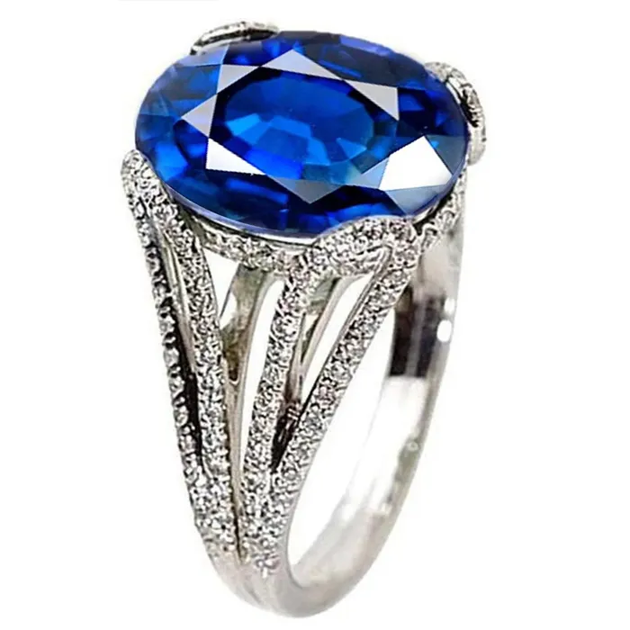 GB Rings 6 Carat Womens Sapphire Engagement Ring