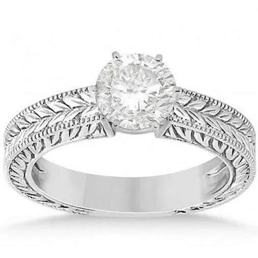 GB Rings Antique Style Natural Earth Mined Diamond Solitaire 250 Carat Wedding Ring 14K White Gold GB Rings Antique Style Natural Earth Mined Diamond Solitaire 250 Carat Wedding Ring 14K White Gold
