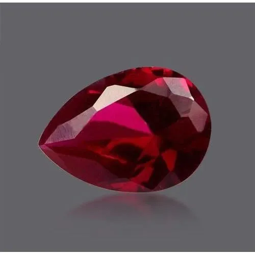 GB Rings Pear Cut Fancy Red Color Sapphire 25 Carats