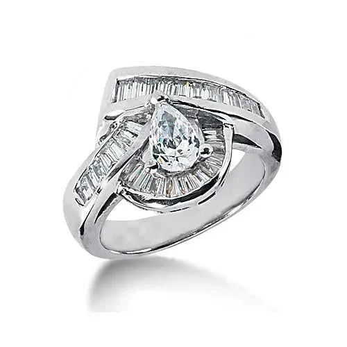 GB Rings Pear Cut Real Natural Earth Mined Diamond Engagement Fancy Ring 350 Ct White Gold 14K GB Rings Pear Cut Real Natural Earth Mined Diamond Engagement Fancy Ring 350 Ct White Gold 14K