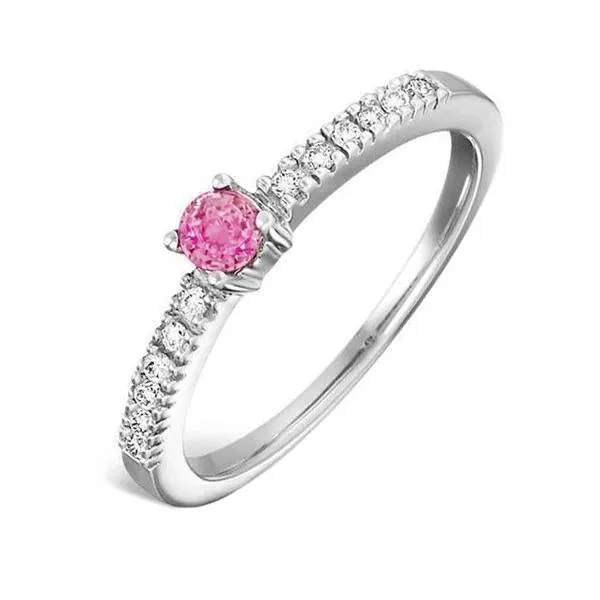 GB Rings Pink Sapphire And Natural Earth Mined Diamond Ring 145 Carats Gemstone White Gold 14K GB Rings Pink Sapphire And Natural Earth Mined Diamond Ring 145 Carats Gemstone White Gold 14K