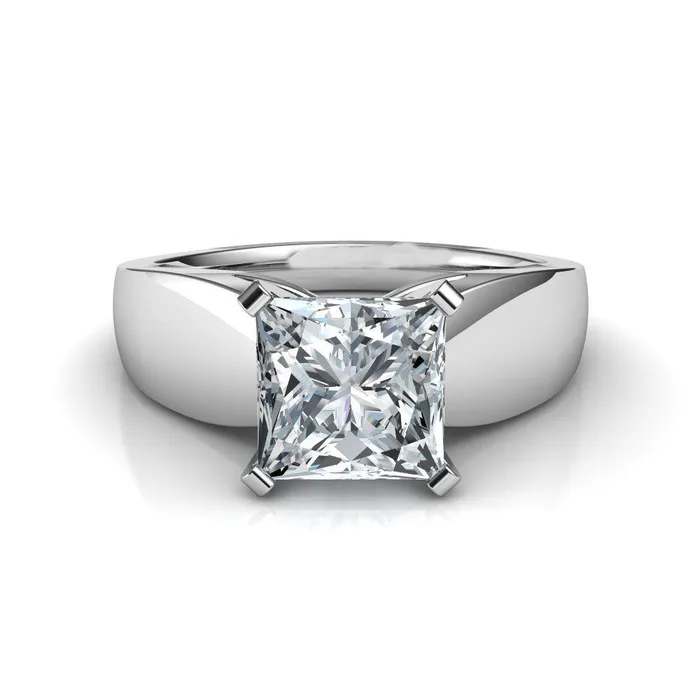 GB Rings Princess Cut Solitaire 225 Carat Natural Earth Mined Diamond Engagement Ring GB Rings Princess Cut Solitaire 225 Carat Natural Earth Mined Diamond Engagement Ring