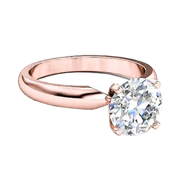 GB Rings Rose Gold Genuine Natural Earth Mined Diamond Ring Solitaire Ring 101 Carat GB Rings Rose Gold Genuine Natural Earth Mined Diamond Ring Solitaire Ring 101 Carat