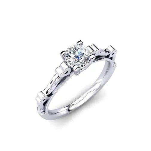 GB Rings Round Brilliant Cut 160 Ct Gorgeous Natural Earth Mined Diamond Engagement Ring GB Rings Round Brilliant Cut 160 Ct Gorgeous Natural Earth Mined Diamond Engagement Ring