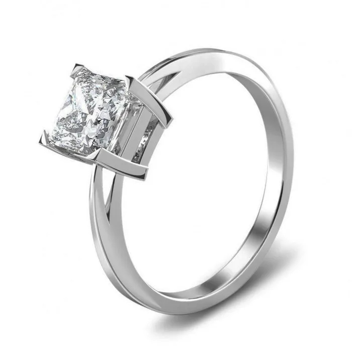 GB Rings Solitaire Radiant Cut 225 Carats Natural Earth Mined Diamond Engagement Ring GB Rings Solitaire Radiant Cut 225 Carats Natural Earth Mined Diamond Engagement Ring