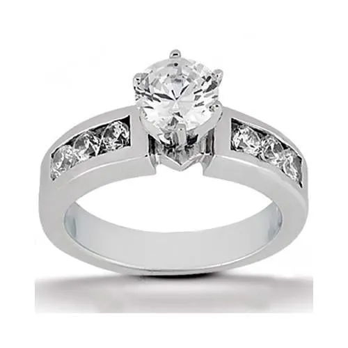 GB Round Natural Earth Mined Diamond Engagement Ring Jewelry New 170 Carats Rings