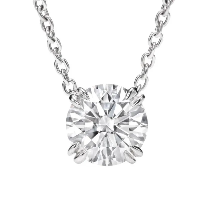 Gorgeous 2 Carat Round Real Natural Earth Mined Diamond Pendant Necklace Solid White Gold 14K GB Necklaces Gorgeous 2 Carat Round Real Natural Earth Mined Diamond Pendant Necklace Solid White Gold 14K GB Necklaces
