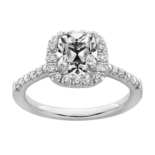 Halo Round Cushion Old Miner Natural Earth Mined Diamond Ring 4 Carats Gold 14K HarryChadEntcom Rings Halo Round Cushion Old Miner Natural Earth Mined Diamond Ring 4 Carats Gold 14K HarryChadEntcom Rings
