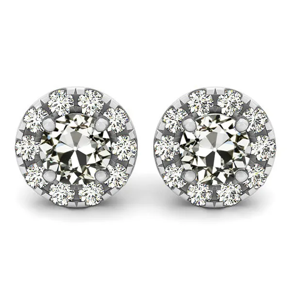 HarryChadEntcom Earrings Old Miner Diamond Earrings 550 Carats Round Halo Studs
