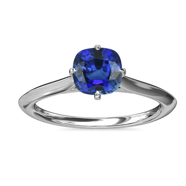 HarryChadEntcom Rings Blue Sapphire Solitaire Ring White Gold 14K Jewelry 2 Carats HarryChadEntcom Rings Blue Sapphire Solitaire Ring White Gold 14K Jewelry 2 Carats