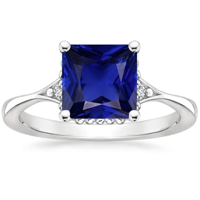 HarryChadEntcom Rings Gold 3 Stone Natural Earth Mined Diamond Blue Sapphire Ring Split Shank 525 Carats HarryChadEntcom Rings Gold 3 Stone Natural Earth Mined Diamond Blue Sapphire Ring Split Shank 525 Carats