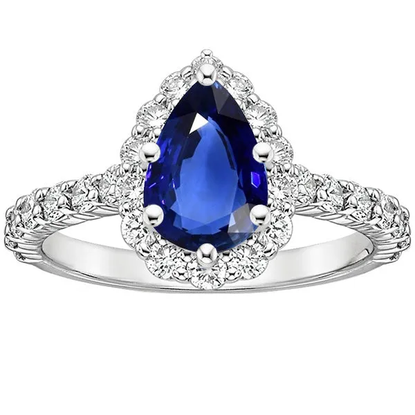 HarryChadEntcom Rings Halo Engagement Ring Blue Sapphire Natural Earth Mined Diamonds 550 Carats HarryChadEntcom Rings Halo Engagement Ring Blue Sapphire Natural Earth Mined Diamonds 550 Carats