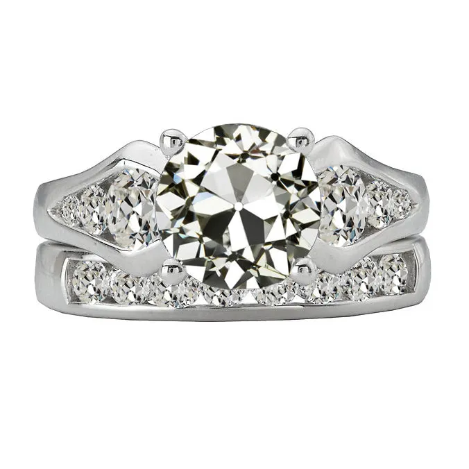 HarryChadEntcom Rings Natural Earth Mined Diamond Engagement Ring Set Round Old Miner Channel Set 9 Carats HarryChadEntcom Rings Natural Earth Mined Diamond Engagement Ring Set Round Old Miner Channel Set 9 Carats