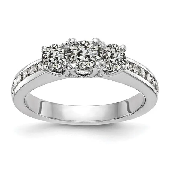 HarryChadEntcom Rings Old Mine Cut Real Natural Earth Mined Diamond Engagement Ring Prong Channel Set 350 Carats HarryChadEntcom Rings Old Mine Cut Real Natural Earth Mined Diamond Engagement Ring Prong Channel Set 350 Carats