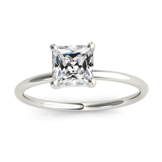 HarryChadEntcom Rings Solitaire Engagement Ring Square Old Cut Natural Earth Mined Diamond White Gold 3 Carats HarryChadEntcom Rings Solitaire Engagement Ring Square Old Cut Natural Earth Mined Diamond White Gold 3 Carats