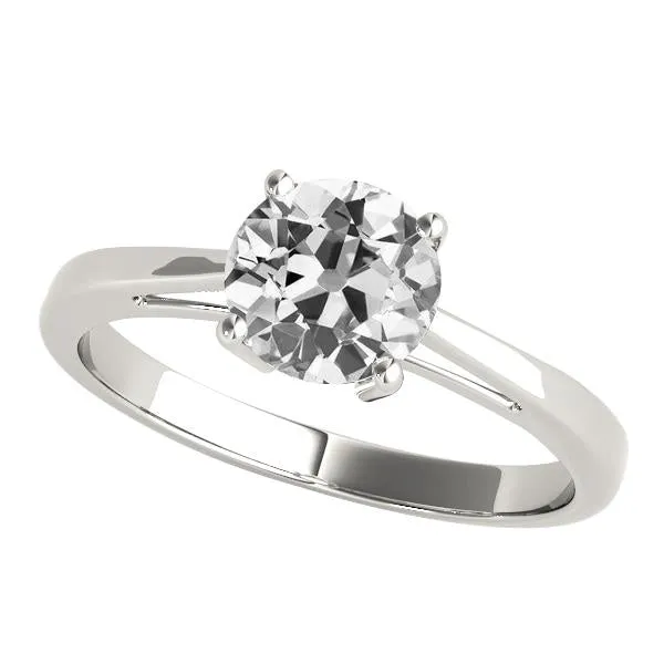 HarryChadEntcom Rings Solitaire Old Miner Genuine Natural Earth Mined Diamond Wedding Ring 2 Carats 14K White Gold HarryChadEntcom Rings Solitaire Old Miner Genuine Natural Earth Mined Diamond Wedding Ring 2 Carats 14K White Gold
