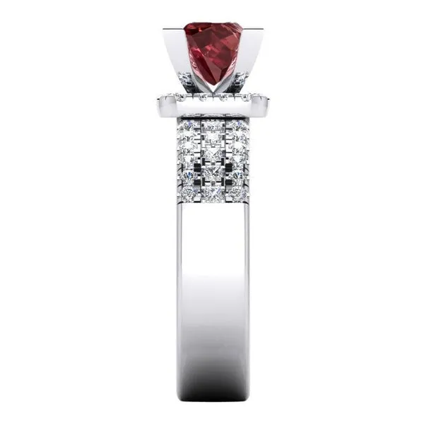 HarryChadEntcom Rings Womens Red Ruby Princess Ring HarryChadEntcom Rings Womens Red Ruby Princess Ring