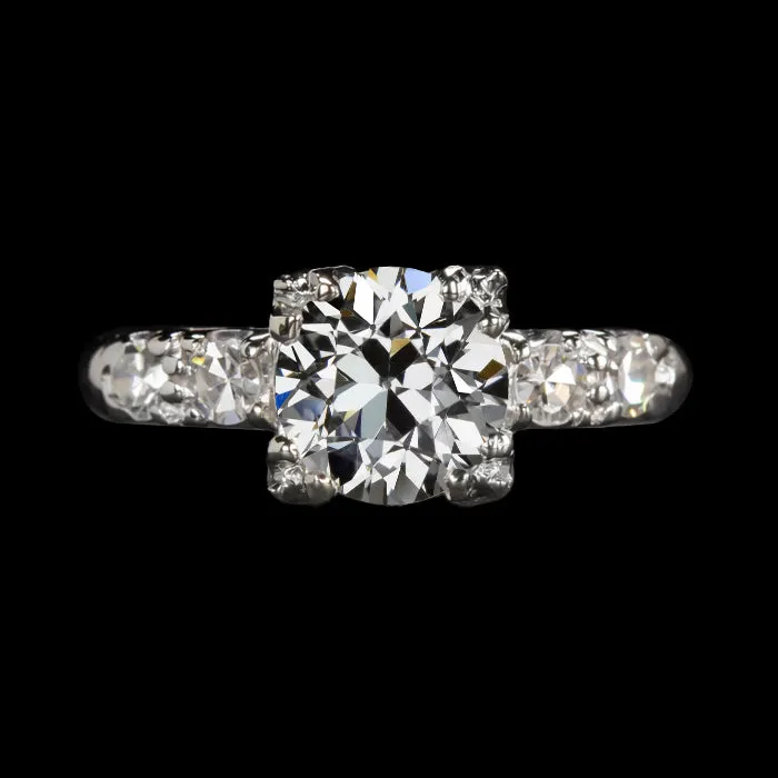 HarryChadEntcom Rings Womens Round Old Cut Natural Earth Mined Diamond Ring 350 Carats White Gold 14K HarryChadEntcom Rings Womens Round Old Cut Natural Earth Mined Diamond Ring 350 Carats White Gold 14K