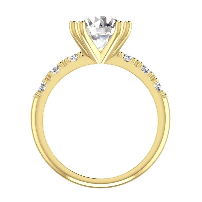 HarryChadEntcom Rings Womens Round Old Cut Natural Earth Mined Diamond Ring 350 Carats White Gold 14K HarryChadEntcom Rings Womens Round Old Cut Natural Earth Mined Diamond Ring 350 Carats White Gold 14K